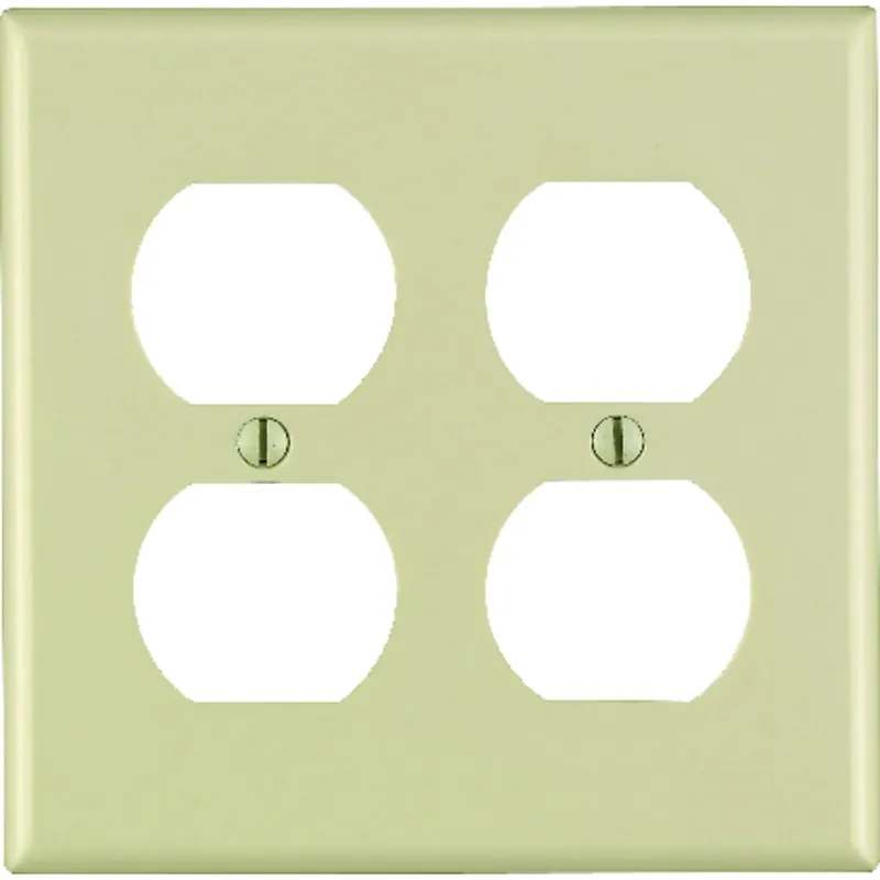 Leviton 001-86016-000 Receptacle Wallplate 2-Gang