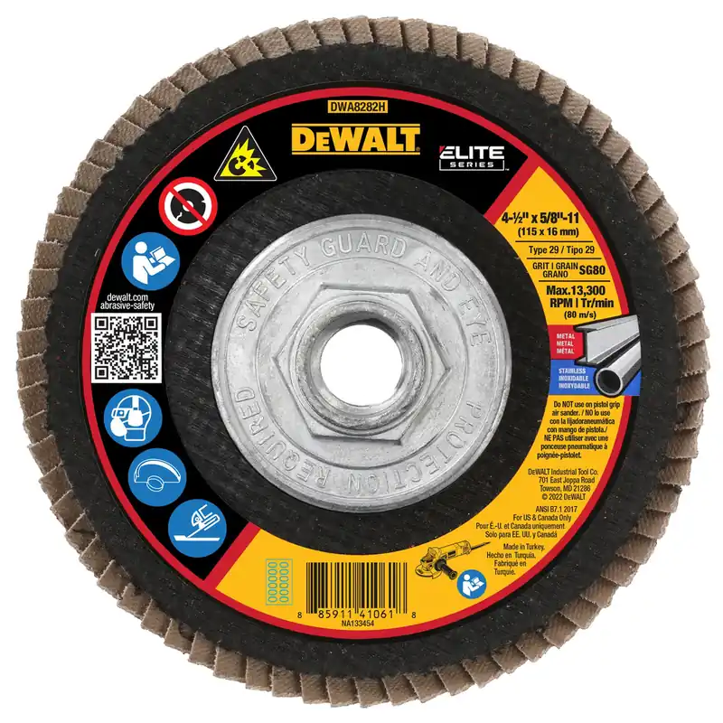DEWALT DWA8282H Dewalt DWA8282H 4-1/2X5/8-11IN SG80 T29 CERFLAP DIS