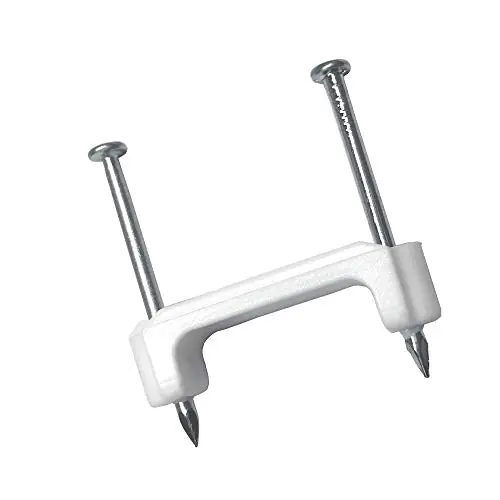 Gardner Bender PS-150 Plastic Staple 0.5 Inch 100 Pack