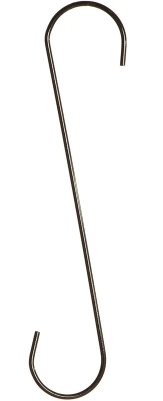 GLAMOS WIRE PRODUCTS 741018 BLACK DECORATIVE SUPER DUTY METAL EXTENSION HOOK 18 INCH 60-PACK