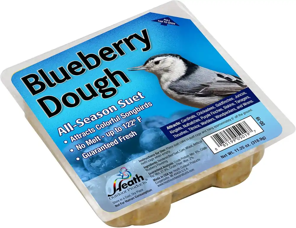 HEATH OUTDOOR PRODUCTS DD-19 BLUEBERRY DOUGH SUET CAKE CASE OF 12