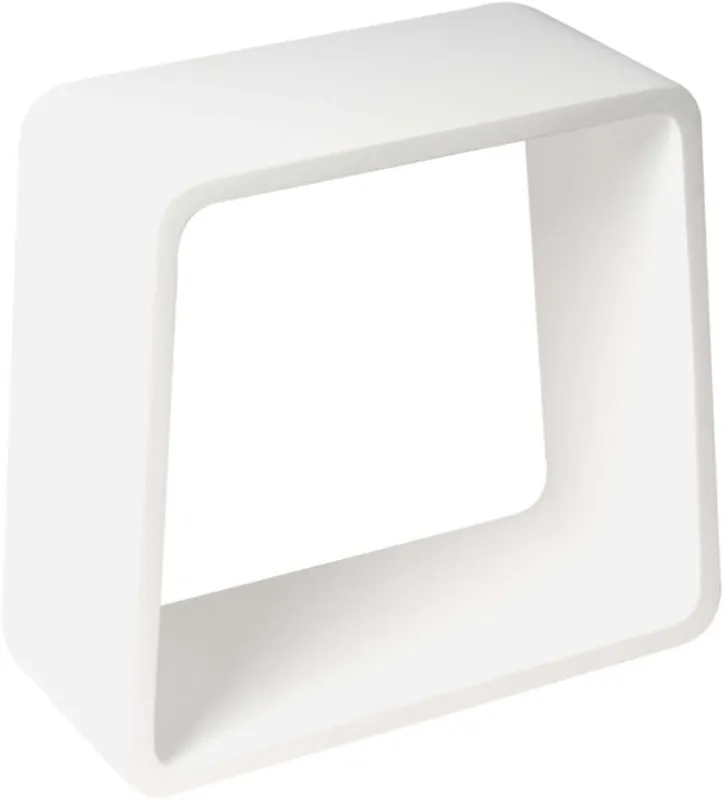 ALFI ABST55 Alfi Brand White Matte Solid Surface Resin Bathroom Shower Stool