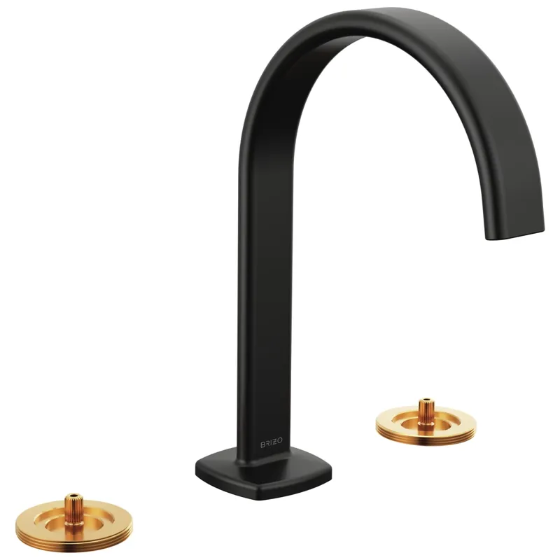 Brizo 65367LF-BLLHP-ECO Allaria Two Handle Widespread Bathroom Sink Faucet