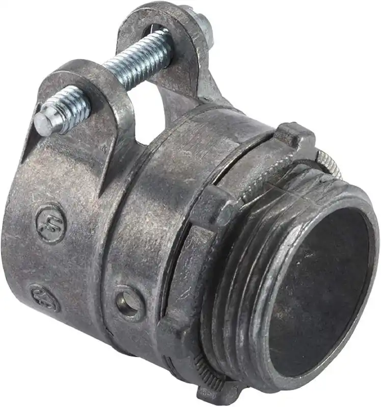 HALEX 04207B Flexible Metal Conduit Squeeze Connectors 3/4 Inch