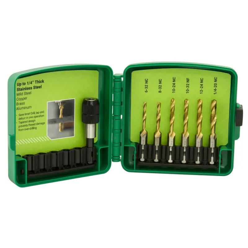 Greenlee DTAPSSKIT Ssdtap Kit (Pop) Includes 6-32, 8-32, 10-24, 10-32, 12-24, 1/4-20