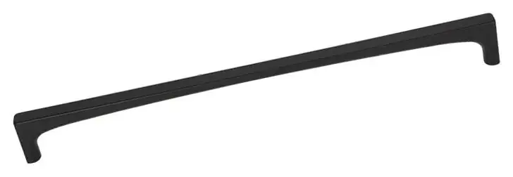 Top Knobs TK1018BLK Riverside 12 Inch Center to Center Appliance Pull