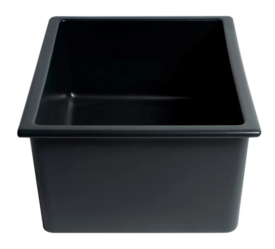 ALFI AB2418UD-BM Undermount Single Basin Fireclay Kitchen Sink
