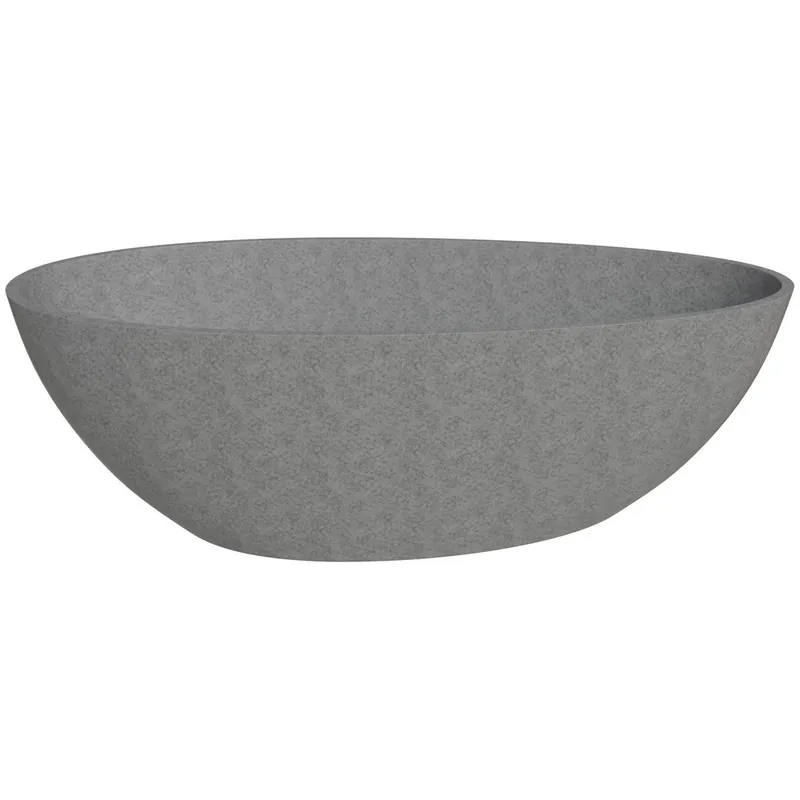 ALFI ABCO72TUB Solid Concrete Tear Drop Freestanding Bathtub