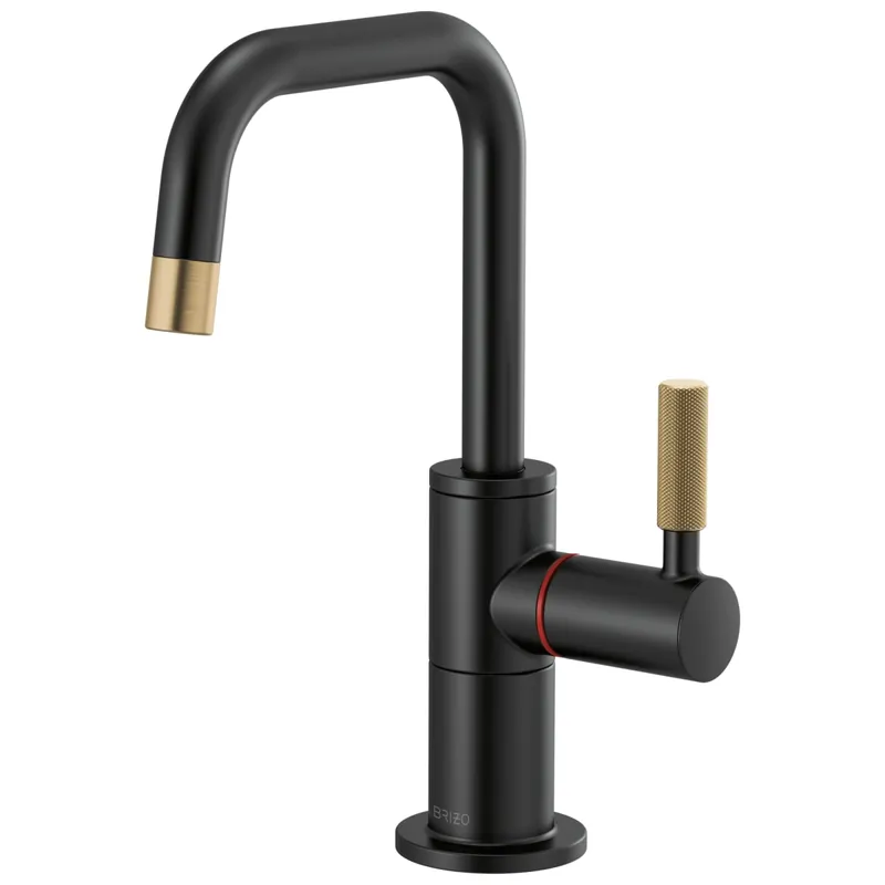 Brizo 61353LF-H-BLGL Litze Matte Black and Luxe Gold Hot Only Water Dispenser