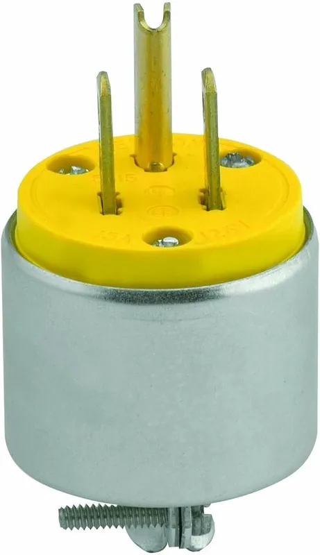 LEVITON 000-515PA-000 15 Amp 125 Volt NEMA 5-15P Grounding Plug