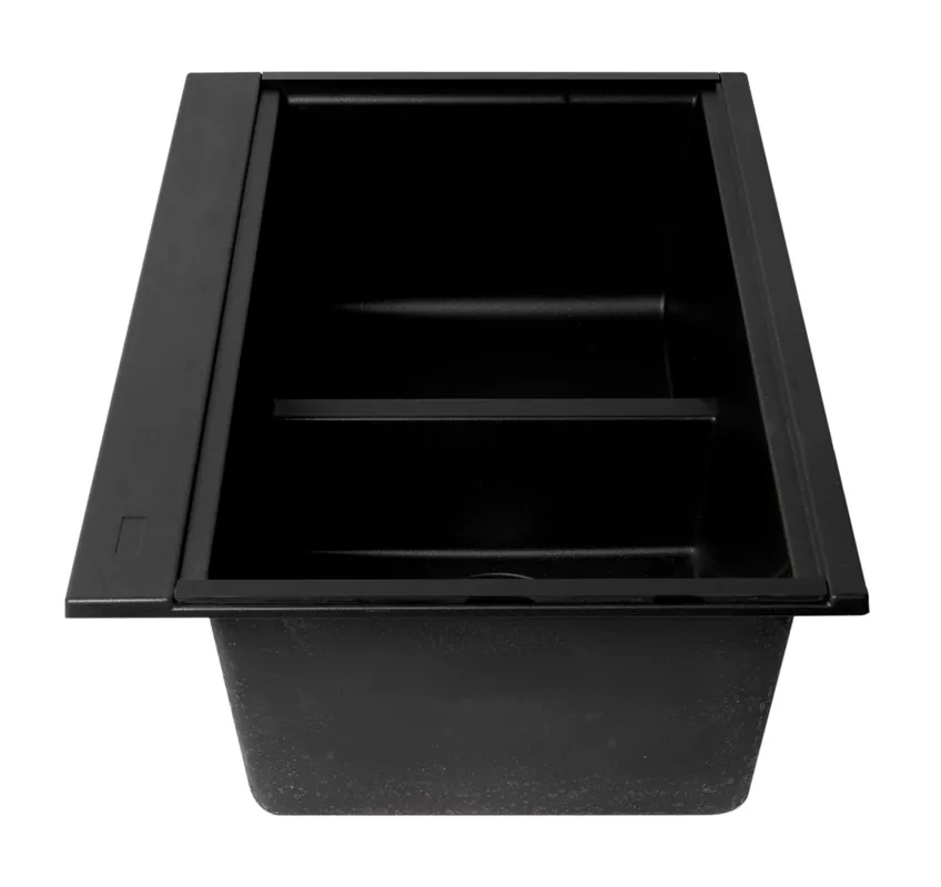 ALFI AB3418DBUM-BLA Undermount Granite Composite Workstation Kitchen Sink 33.86 inches Double Bowl