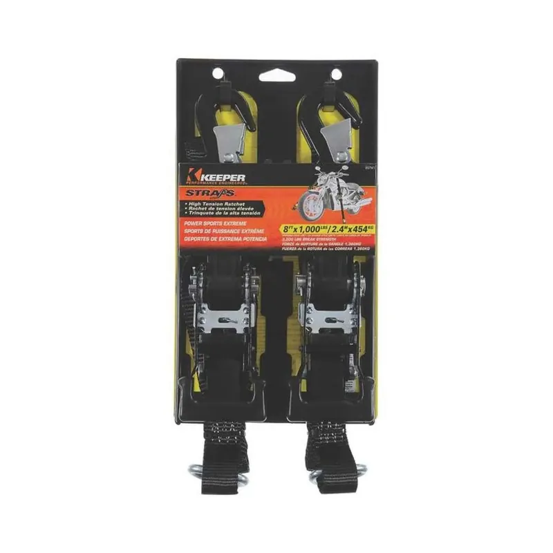 Keeper 5741 Power Sports Extreme Ratchet Tie-Down 8 Feet x 1-1/4 Inches