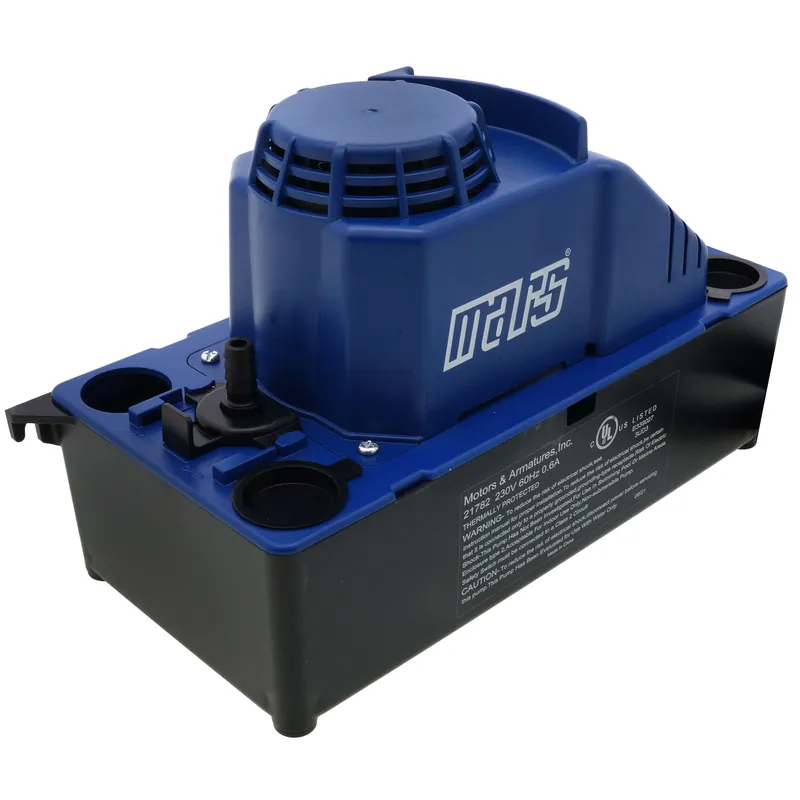 MARS 21782 125 GPH Condensate Removal Pump w/ Safety Switch - 230V, 6' Cord