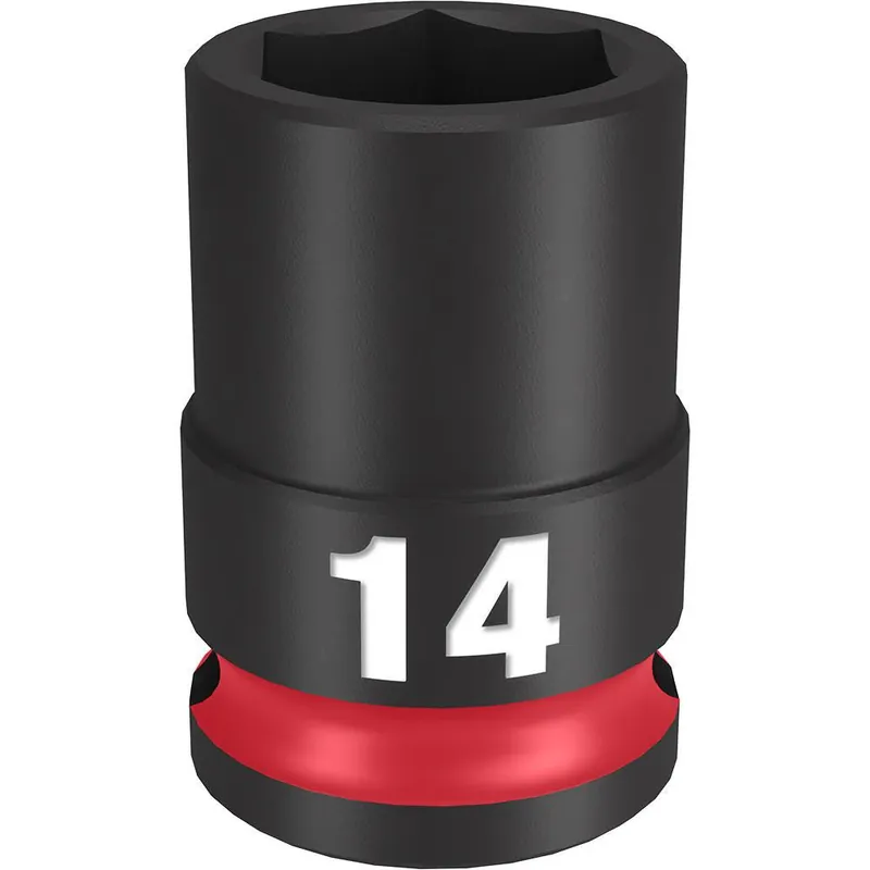 Milwaukee 49-66-6138 Shockwave Impact Duty 3/8 Drive 14MM Standard 6 Point Socket