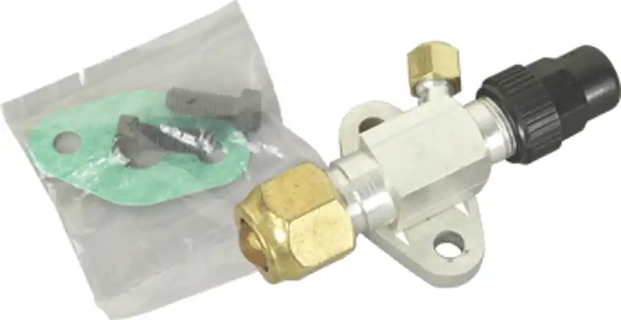 Emerson 998-0510-25 Service Valve, 5/8 inches Flare 2-Bolt Mount w/ Gasket (1) Pressure Tap