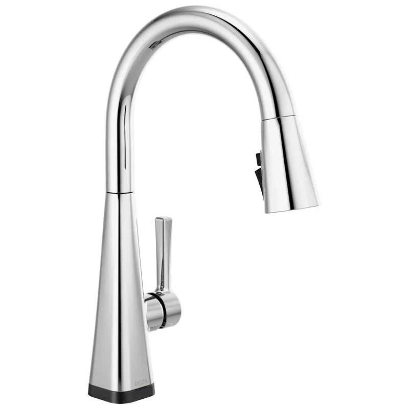 Delta 19802TZ-DST Lenta Kitchen Faucet 1 Lever ADA Chrome Pull Down 1.8 Gallons per Minute