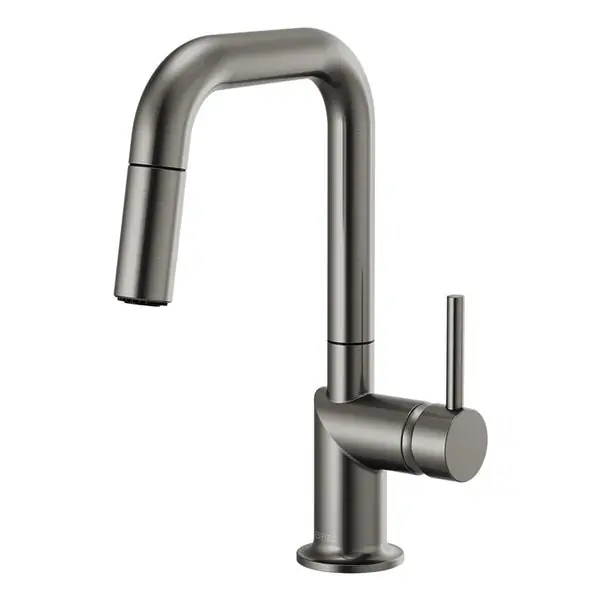 Brizo 63965LF-SLLHP Odin Pull Down Bar Faucet in Luxe Steel