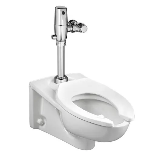 American Standard 2257.511.020 Afwall 1.1 GPF Elongated One-Piece Toilet With Top Spud and Selectronic Flushometer Less Seat