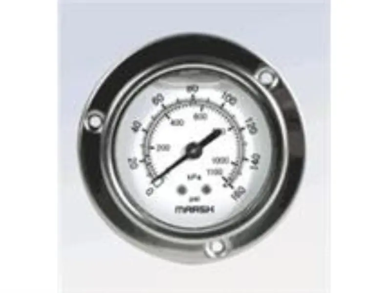 Marsh Bellofram J7672P 0-1000 PSI Gauge 2-1/2 1/4 Lm Liquid Filled