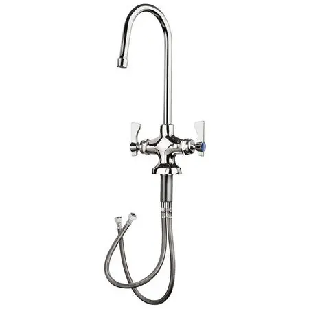 Krowne 16-450L Single Hole Faucet with Rigid Gooseneck Spout