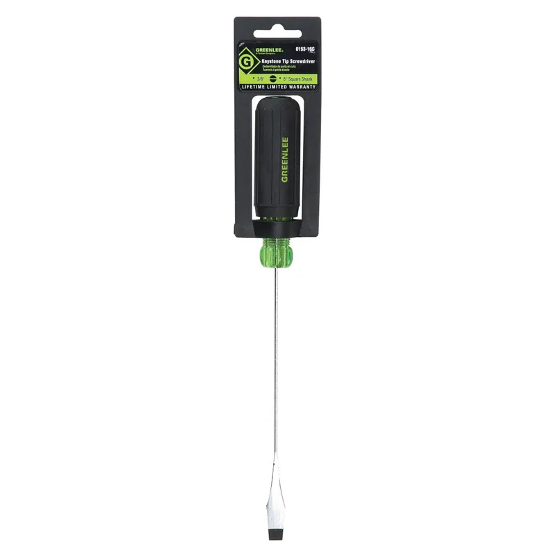 Greenlee 0153-16C Screwdriver Flat Blade Heavy Duty 3/8 in x 8 in