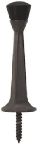 Delaney 402195-BLACK HD Rigid Door Stop 3 inches