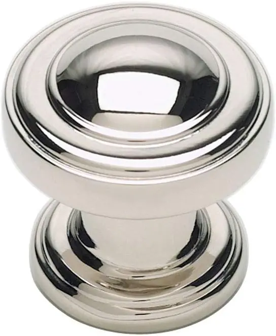 TOPS 313-PN Atlas Homewares Bronte 1.1-Inch Round Knob