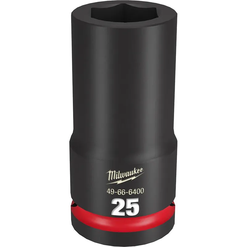 Milwaukee 49-66-6400 Shockwave Impact Duty 25mm Deep 6 Point Socket