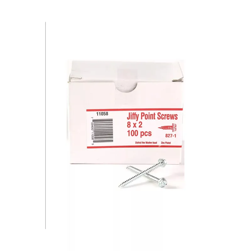 Shook 11058 8 inches x 2 inches Jiffy Point Screws (100 Pack)