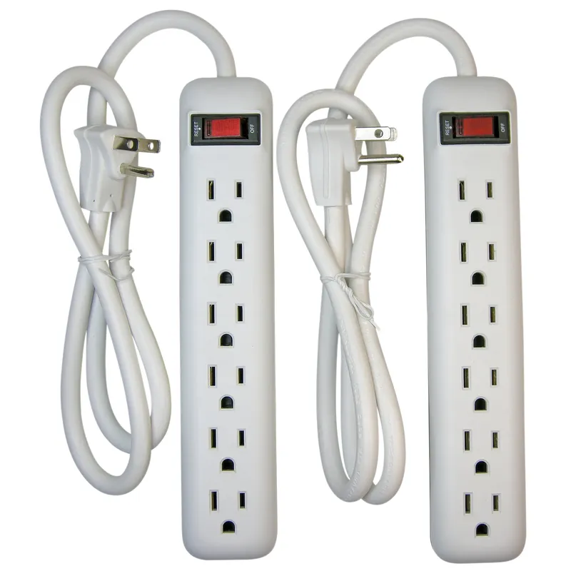 POWER ZONE OR7000X2 Powerzone Power Strip 125 V 15 A 6 Outlet