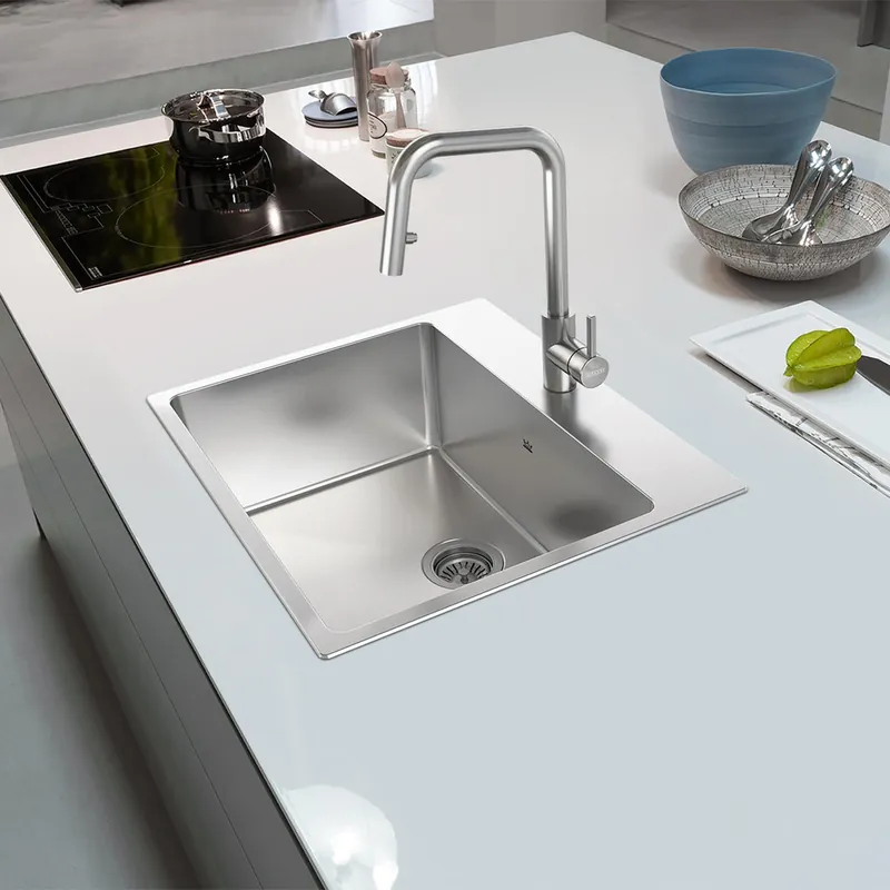 Franke BSL2225-9-1N Brookmore 25 inches x 22 inches Drop-In Single-Bowl Kitchen Sink 1 Hole