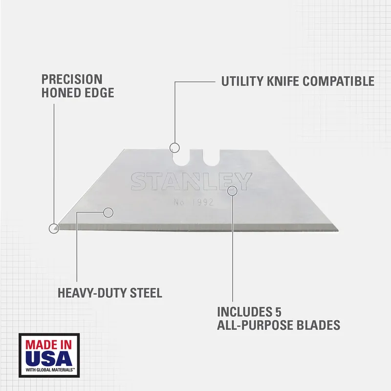 Stanley 11-921 Blades Heavy Duty Utility Blades L 2-7/16 inches