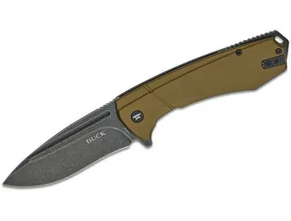 Buck Knives 0713GRS Ruckus Frame Lock Knife Green Al + Black Hardware (3.5 inches Black SW)