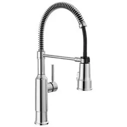 DELTA 18804Z-DST Theodora Kitchen Faucet Spring 1 Lever ADA Chrome Pull Down 1.8 Gallons per Minute
