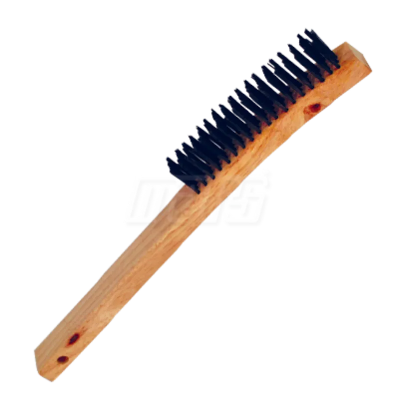 MARS 78913 Scratch Brush 4 x 18 Rows Bent Handle Carbon
