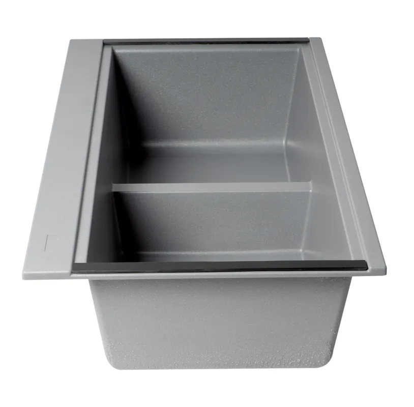 ALFI AB3418DBUM-T Workstation Step Rim Double Bowl Undermount Sink 33 inches
