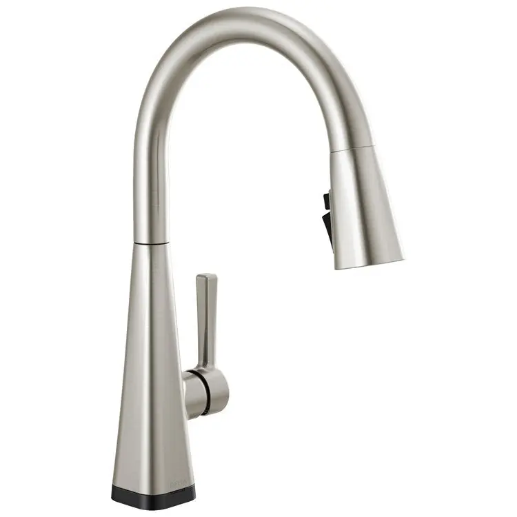 Delta 19802TZ-SP-DST Kitchen Faucet Lenta 1 Lever ADA Spotshield Stainless Pull Down 1.8 Gallons per Minute