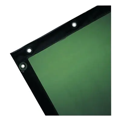 Wilson Industries 37700 6 Feet H X 4 Feet W Green 14 Mil See-Thru Curtain