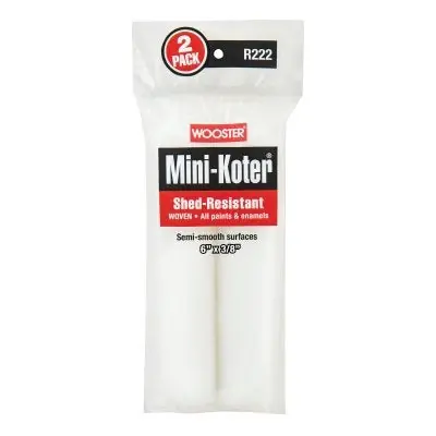 Wooster 00R2220060 Mini-Koter Woven 3/8 Nap 6 inches 2-Pack