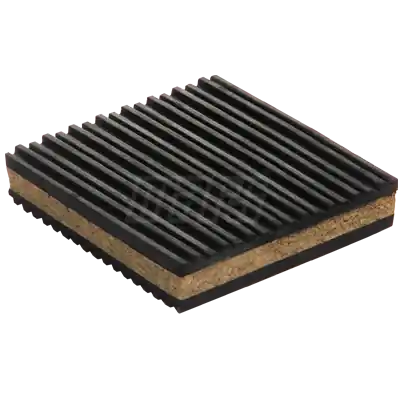 MARS 864006(52110)(6134) Cork / Rubber Anti-Vibration Pad 4 x 4 x 7/8