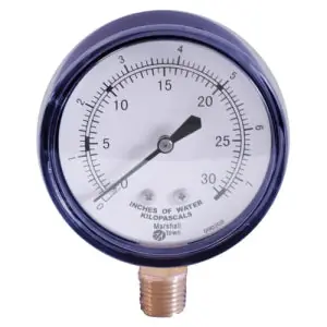 Marsh Bellofram G22705 2-1/2 0-60 WC Diaphragm Gauge 1/4 LBM