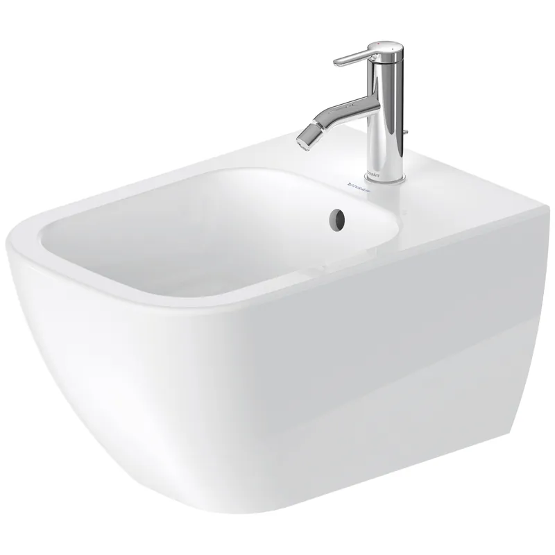 Duravit 2258150000 Happy D.2 Wall Mounted Rectangular Horizontal Spray Bidet