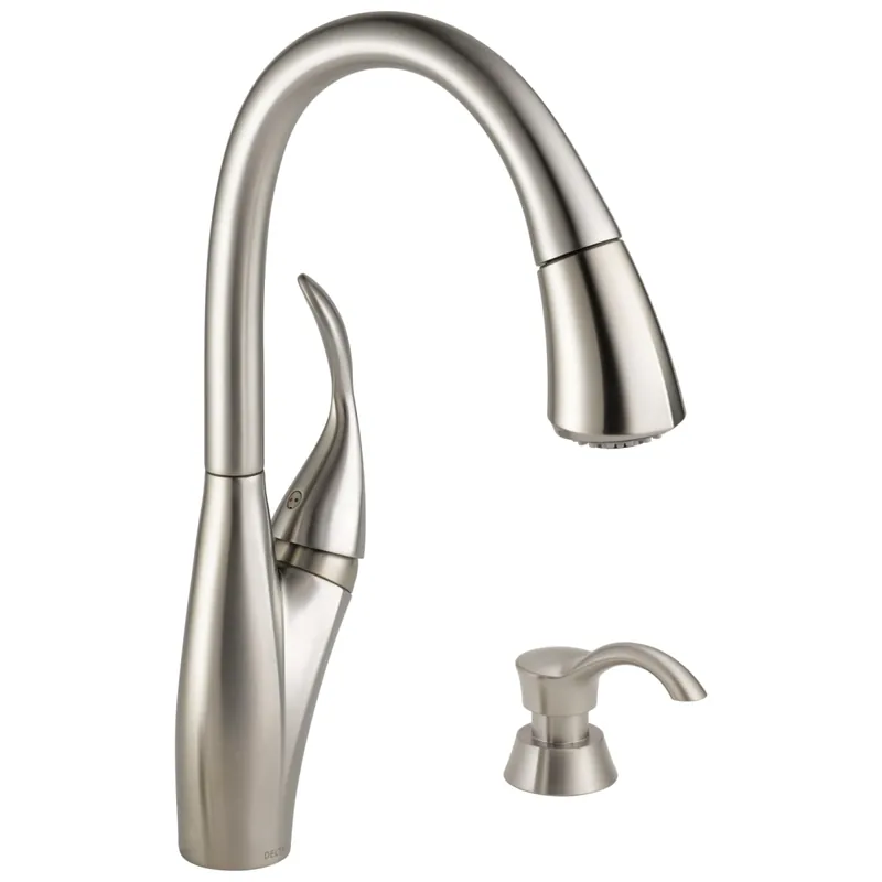 Delta 19932Z-SPSD-DST Kitchen Faucet Berkley with Soap Dispenser 1.8 Gallons per Minute