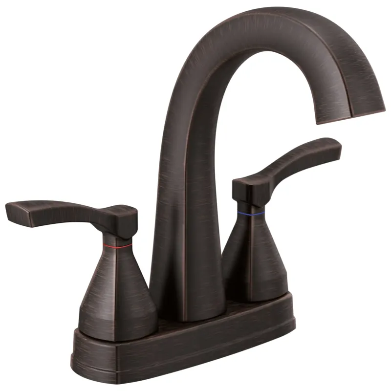 Delta 25775-RBMPU-DST Lavatory Faucet Stryke Centerset 4 Inch Spread 2 Lever ADA WaterSense