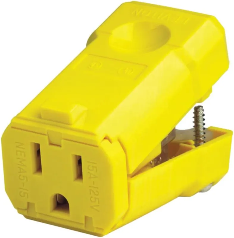 Leviton 021-05259-0PB Cord Connector 125 Volts