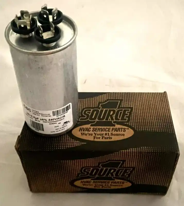 SOURCE 1 S1-02425859700 Dual Run Capacitor - 35/5 uF MFD 440V Round