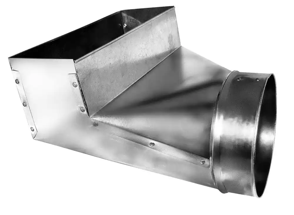 Gray Metal Products 24R6127 24R - 6 inchesx12 inchesx7 inches 90 Degree Register Boot 113R