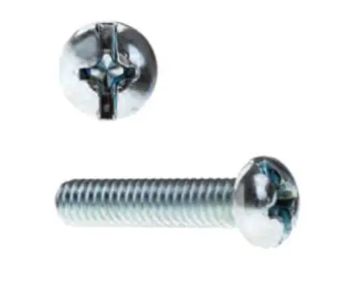 Selecta RH11J Acorn RH11J 10-32 X 1 Combo Round Head Machine Screws Zinc In Jar
