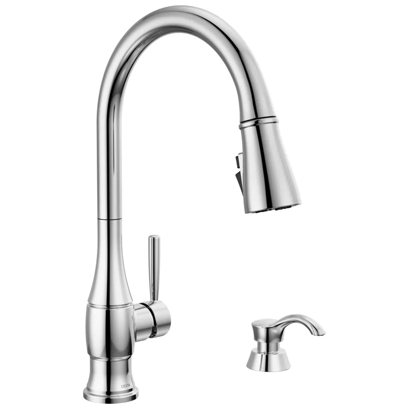 Delta 19831Z-SD-DST Hazelwood Kitchen Faucet with Soap Dispenser 1.8 Gallons per Minute