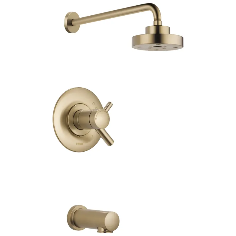 Brizo T60475-GL Odin Two Handle Bathtub & Shower Faucet Luxe Gold